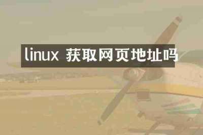 linux 获取网页地址吗
