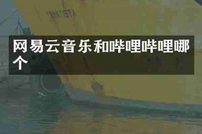 网易云音乐和哔哩哔哩哪个