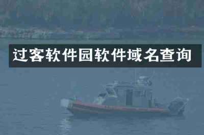 过客软件园软件域名查询