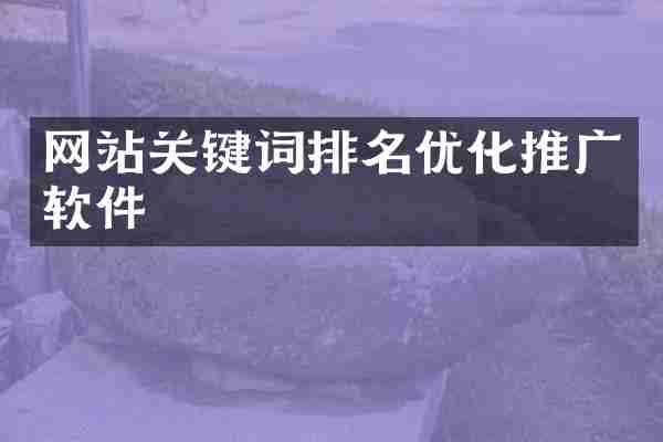 网站关键词排名优化推广软件
