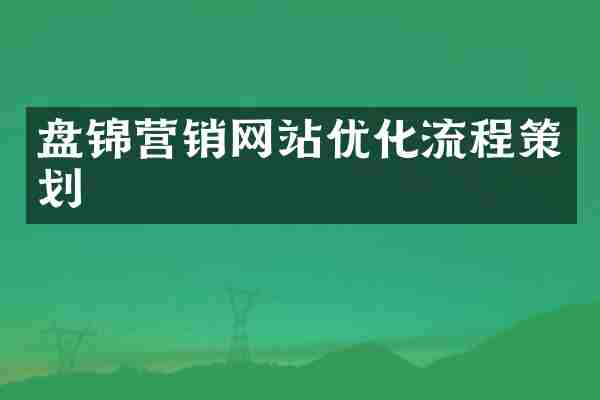 盘锦营销网站优化流程策划