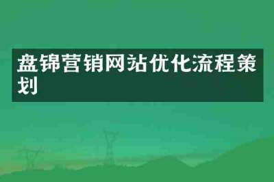 盘锦营销网站优化流程策划