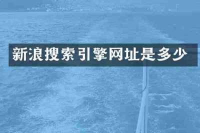 新浪搜索引擎网址是多少