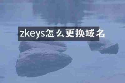 zkeys怎么更换域名