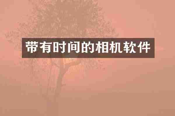带有时间的相机软件