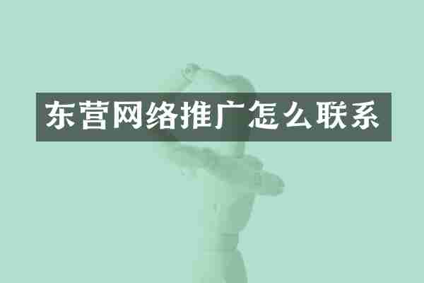东营网络推广怎么联系
