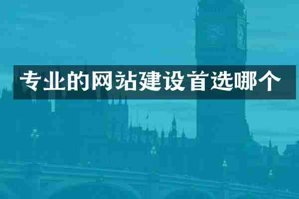 专业的网站建设首选哪个