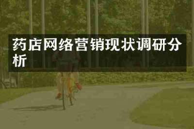 药店网络营销现状调研分析