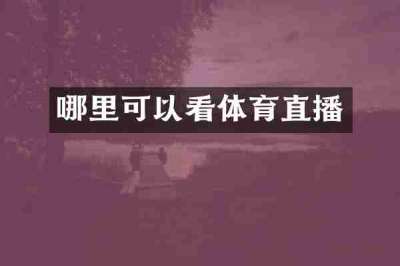 哪里可以看体育直播
