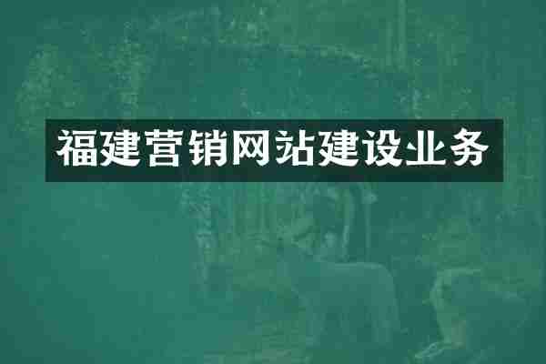 福建营销网站建设业务