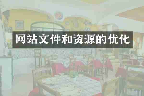 网站文件和资源的优化