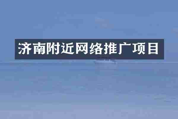 济南附近网络推广项目
