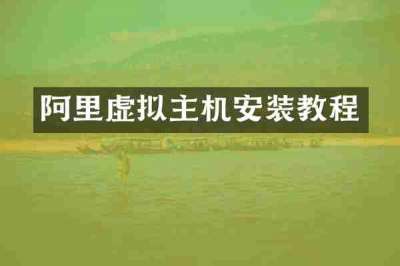 阿里虚拟主机安装教程