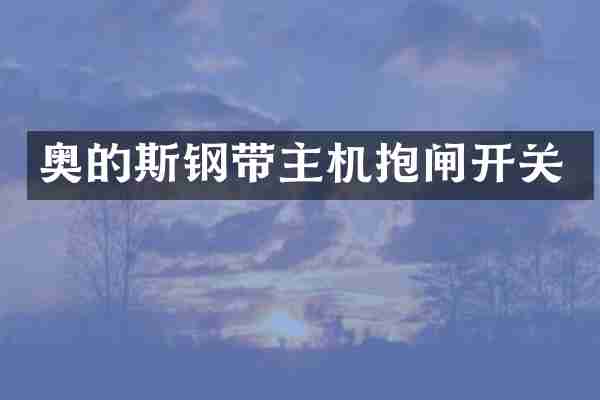 奥的斯钢带主机抱闸开关
