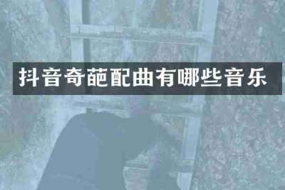 抖音奇葩配曲有哪些音乐