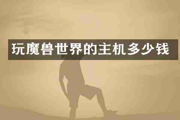 玩魔界的主机多少钱