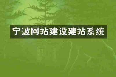 宁波网站建设建站系统