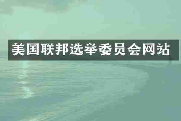 美国联邦选举委员会网站