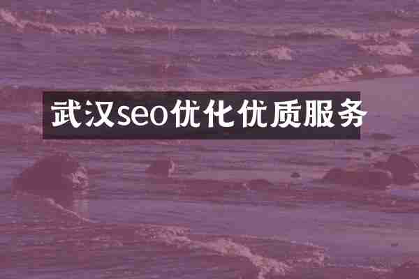 武汉seo优化优质服务