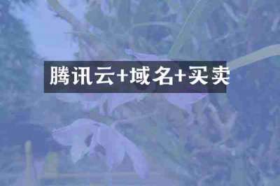 腾讯云+域名+买卖