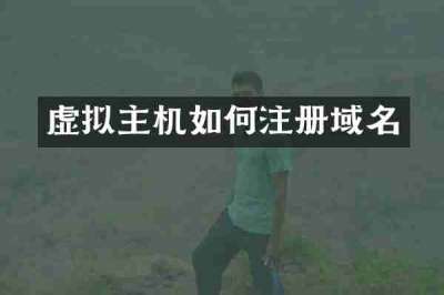 虚拟主机如何注册域名