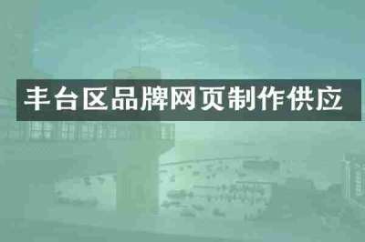 丰台区品牌网页制作供应