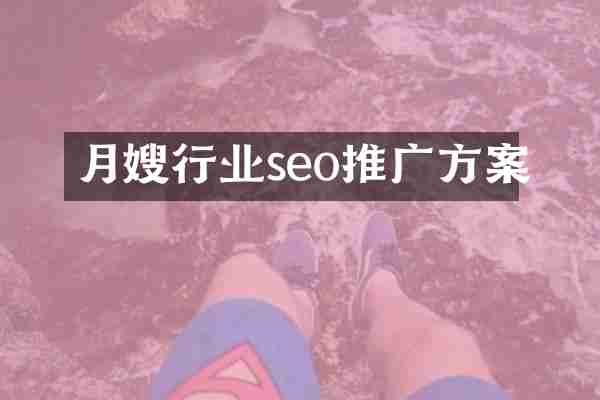 月嫂行业seo推广方案