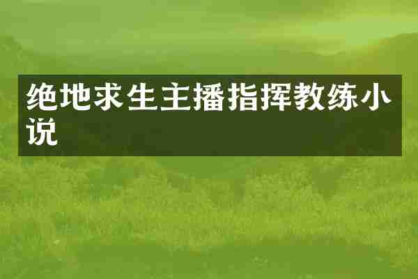 绝地求生主播指挥教练小说