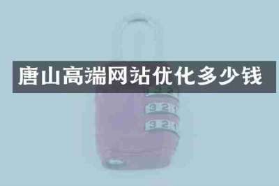 唐山高端网站优化多少钱