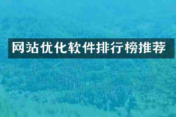 网站优化软件排行榜推荐
