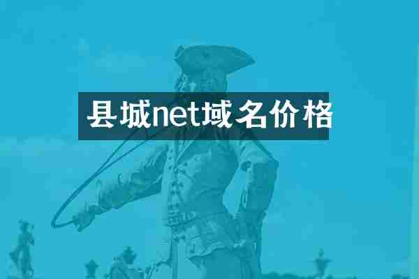县城net域名价格