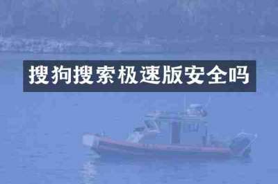 搜狗搜索极速版安全吗