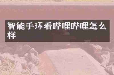 智能手环看哔哩哔哩怎么样