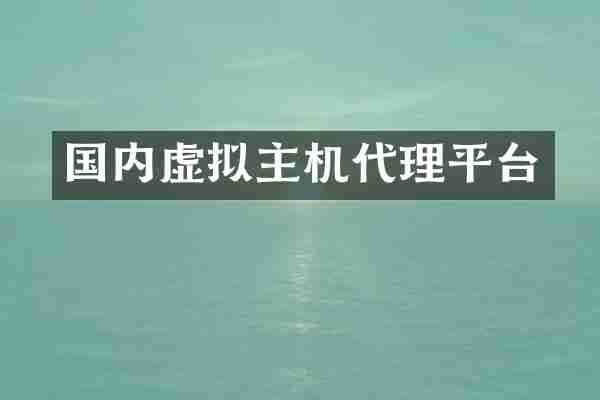 国内虚拟主机代理平台