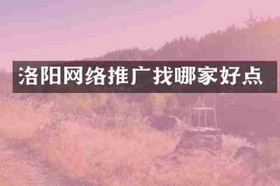 洛阳网络推广找哪家好点