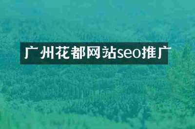 广州花都网站seo推广