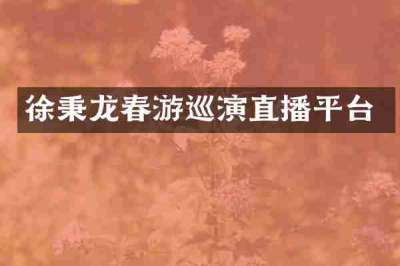 徐秉龙春游巡演直播平台