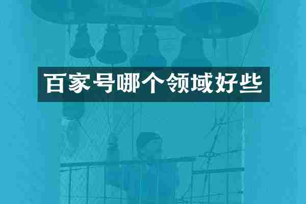 百家号哪个领域好些