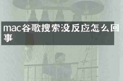 mac谷歌搜索没反应怎么回事