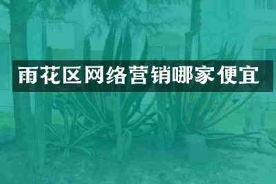 雨花区网络营销哪家便宜