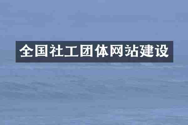 全国社工团体网站建设