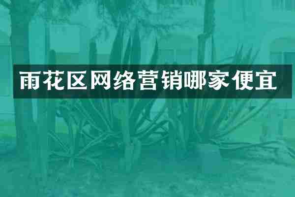 雨花区网络营销哪家便宜