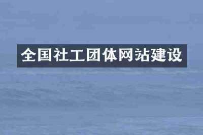 全国社工团体网站建设