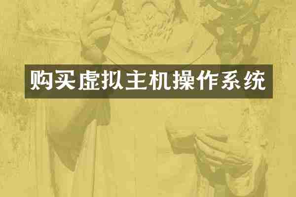 购买虚拟主机操作系统