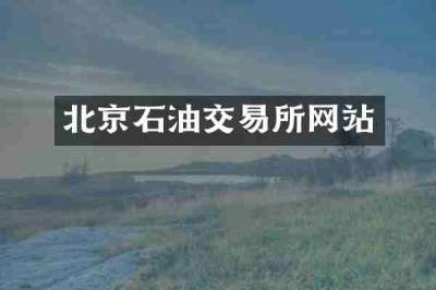 北京石油交易所网站