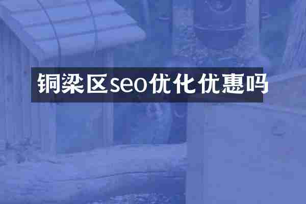 铜梁区seo优化优惠吗