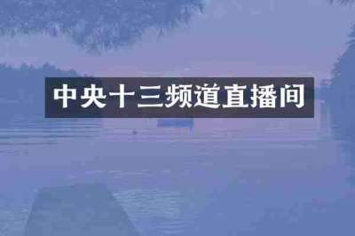 中央十三频道直播间