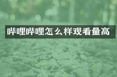 哔哩哔哩怎么样观看量高