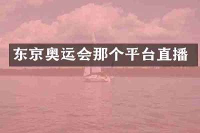 东京奥运会那个平台直播