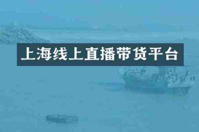 上海线上直播带货平台